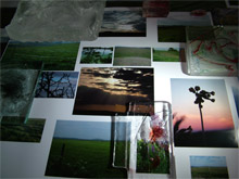 Glasswork and photography as part of Transitions by Jackie Calderwood, shown at the MA Show, UWE 