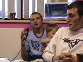 Dads at the U-Too 'Dads Matter Too' Film Project with media artist Jackie Calderwood