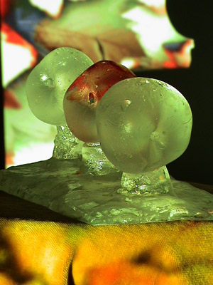 Cast glass and moving image