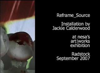 Click this image to play the video clip of Reframe_Source installation at nesa's art|works exhibition
